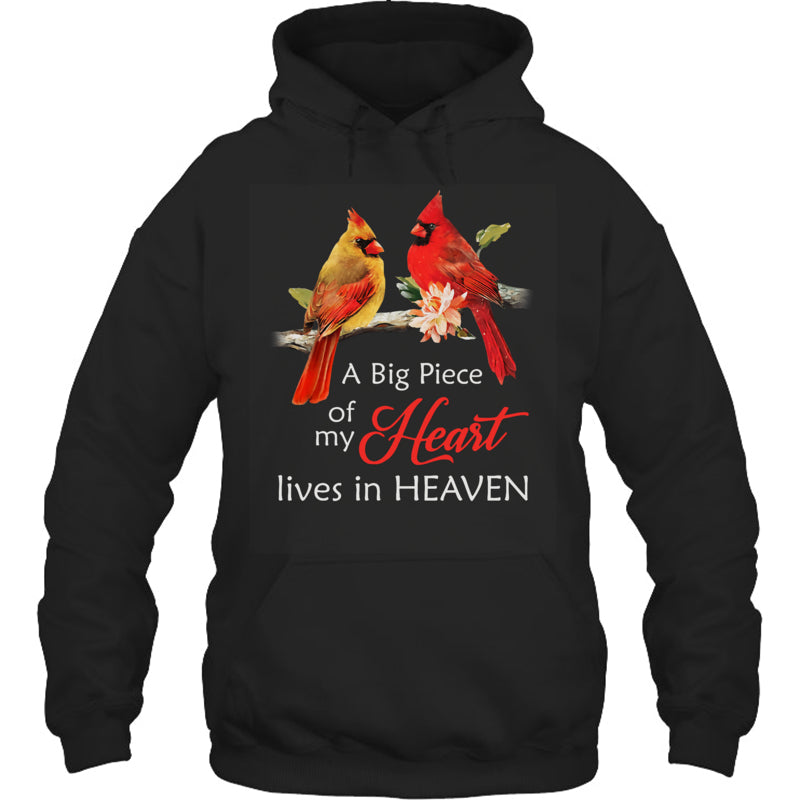 BlackHoodieCardinalMemorialABigPieceOfMyHeartLivesInHeaven