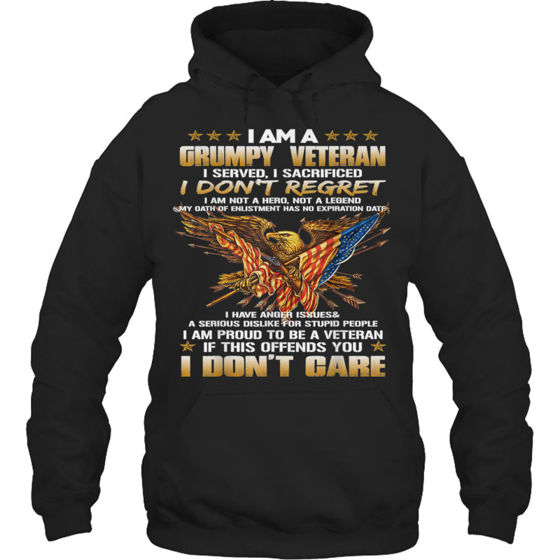 BlackHoodieIAmAGrumpyVeteranIServedISacrificedIDon_tRegretGiftForVeteran