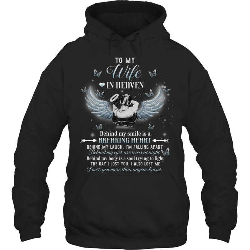 BlackHoodieToMyWifeInHeavenBehindMySmileIsABreakingHeartHeaven