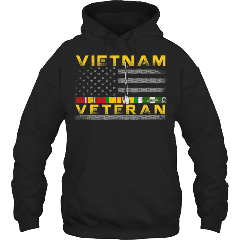 BlackHoodieVietnamVeteranUSFlagGiftVietnamWarVetVeteranGiftForVeteran