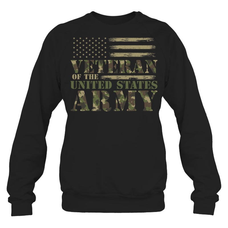BlackSweatshirtVeteranOfTheUnitedStatesArmyCamouflageUSFlagVeteranGiftForVeteran