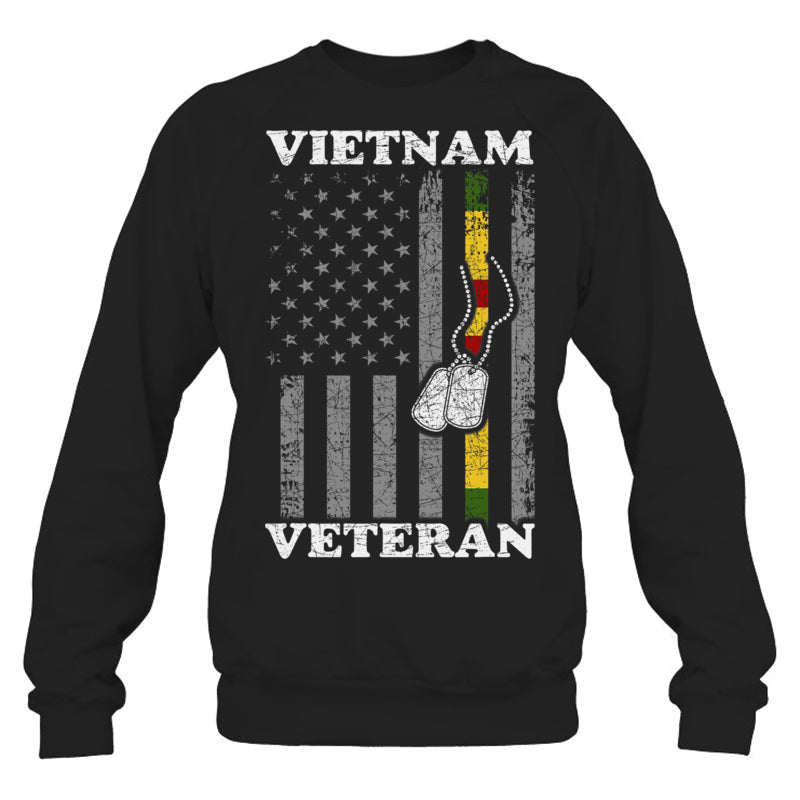 BlackSweatshirtVietnamVeteranUSFlagGiftVietnamWarVetVeteranGiftForVeteranV2