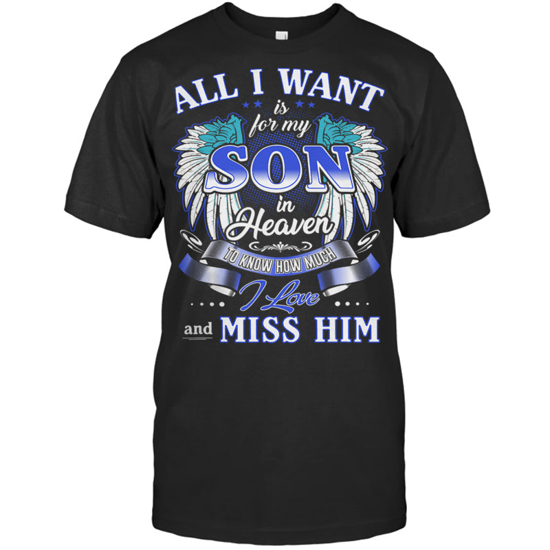 BlackTshirtAllIWantIsForMySonInHeaven