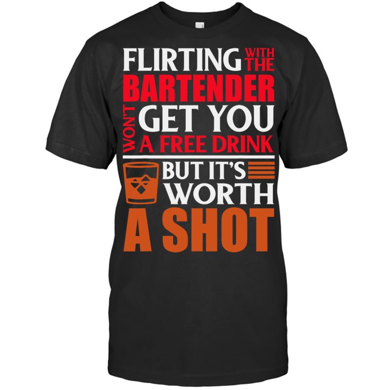 BlackTshirtFlirtingWithTheBartenderWon_tGetYouAFreeDrinkGiftForBartender
