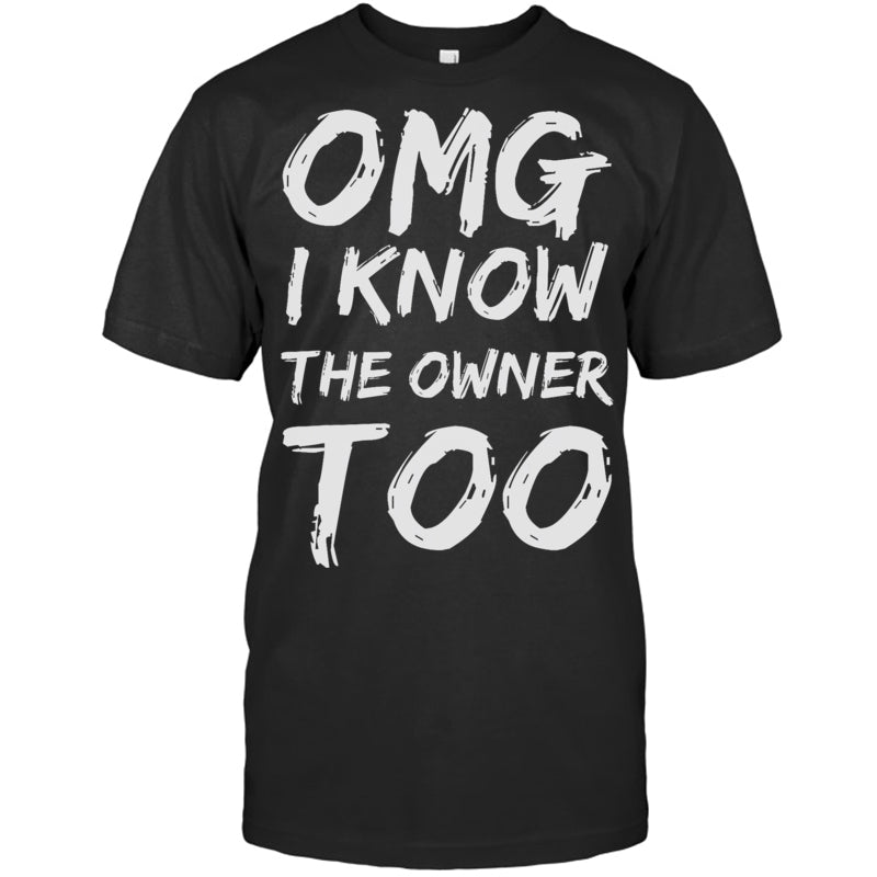 BlackTshirtIKnowTheOwnerTooFunnyBartenderBouncerPubBartenderTShirt