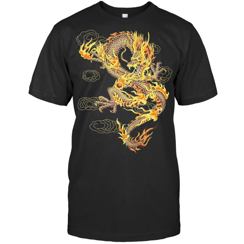 BlackTshirtTraditionalChineseDragonSymbolOfPowerAndStrengthGiftForDragonLovers