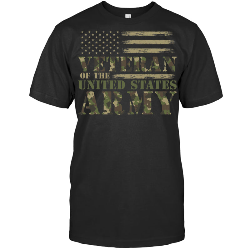 BlackTshirtVeteranOfTheUnitedStatesArmyCamouflageUSFlagVeteranGiftForVeteran