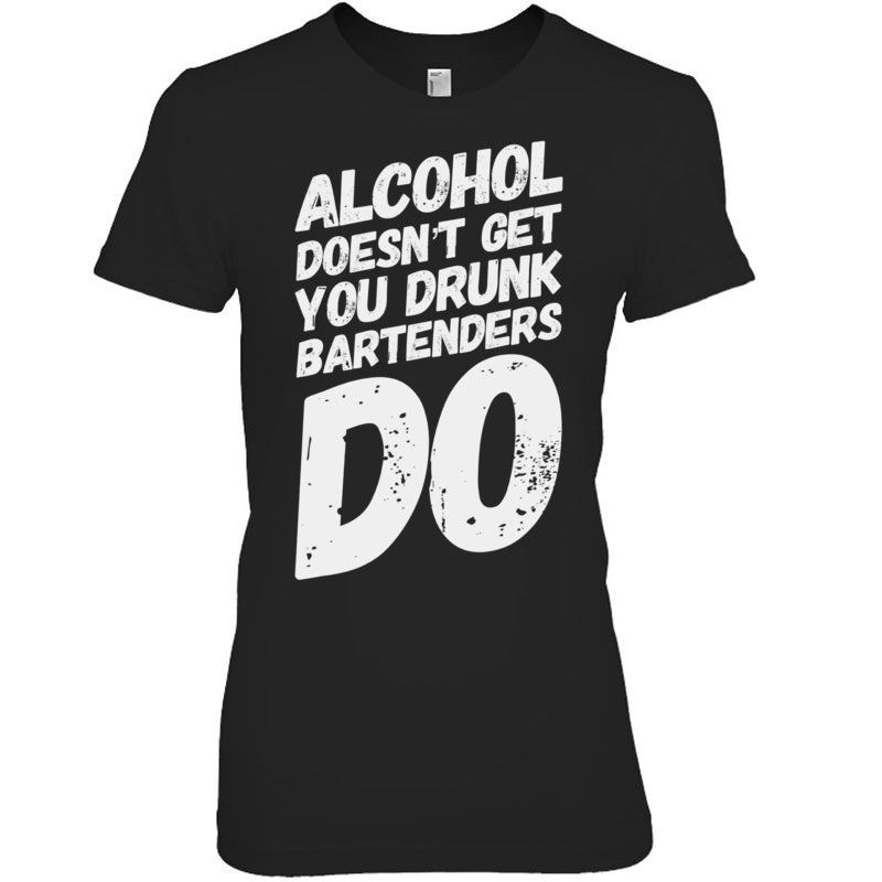 BlackWomanTshirtFunnyBartenderHumorDrunkBartenderTShirt