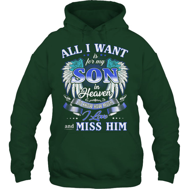 ForestGreenHoodieAllIWantIsForMySonInHeaven