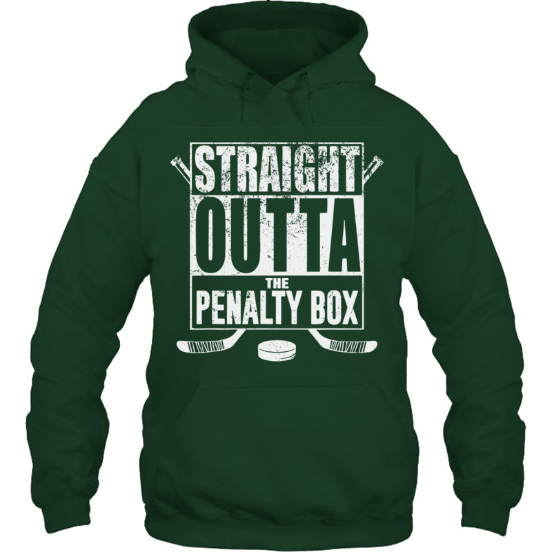 ForestGreenHoodieStraightOuttaThePenaltyBoxGiftForIceHockeyFanIceHockeyPlayerV2