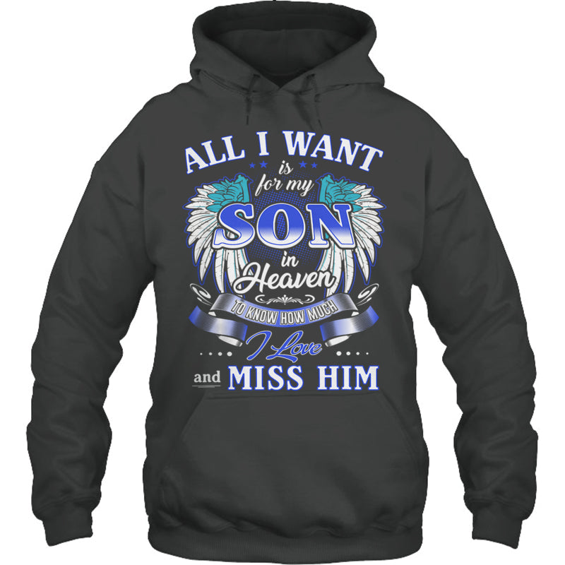 HeatherDarkGreyHoodieAllIWantIsForMySonInHeaven