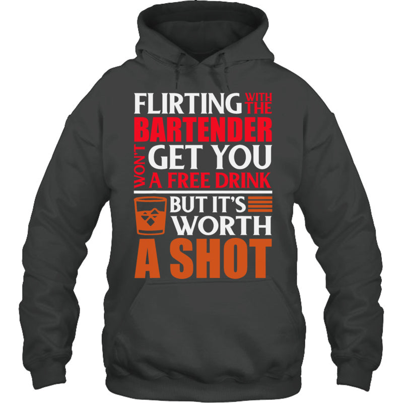 HeatherDarkGreyHoodieFlirtingWithTheBartenderWon_tGetYouAFreeDrinkGiftForBartender