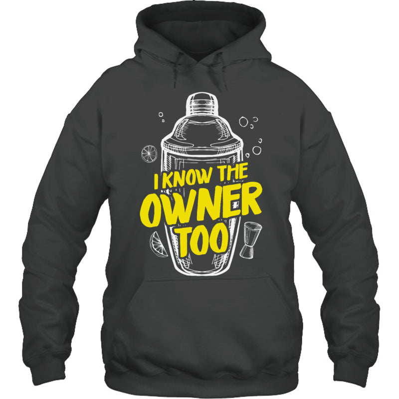HeatherDarkGreyHoodieIKnowTheOwnerTooGiftForBartender