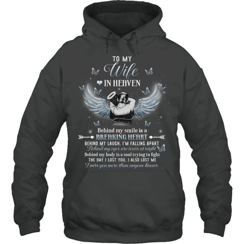 HeatherDarkGreyHoodieToMyWifeInHeavenBehindMySmileIsABreakingHeartHeaven
