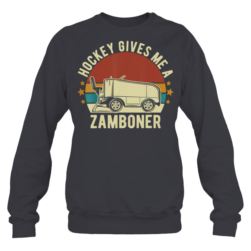 HeatherDarkGreySweatshirtHockeyGivesMeAZambonerFunnyGiftForIceHockeyFanIceHockeyPlayer