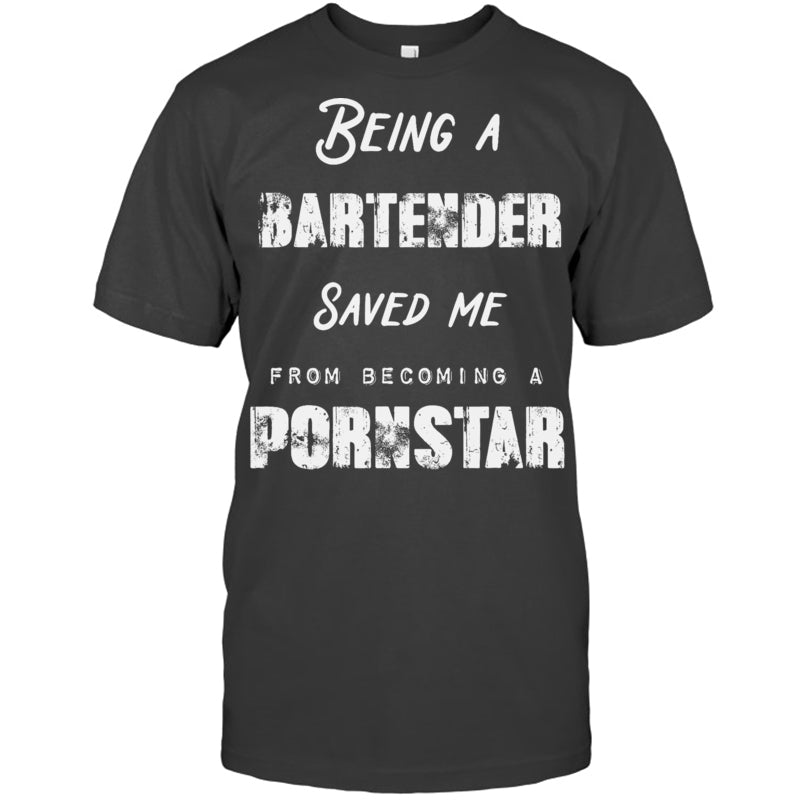 HeatherDarkGreyTshirtBeingABartenderSavedMeFromBecomingAPornstarGiftForBartender