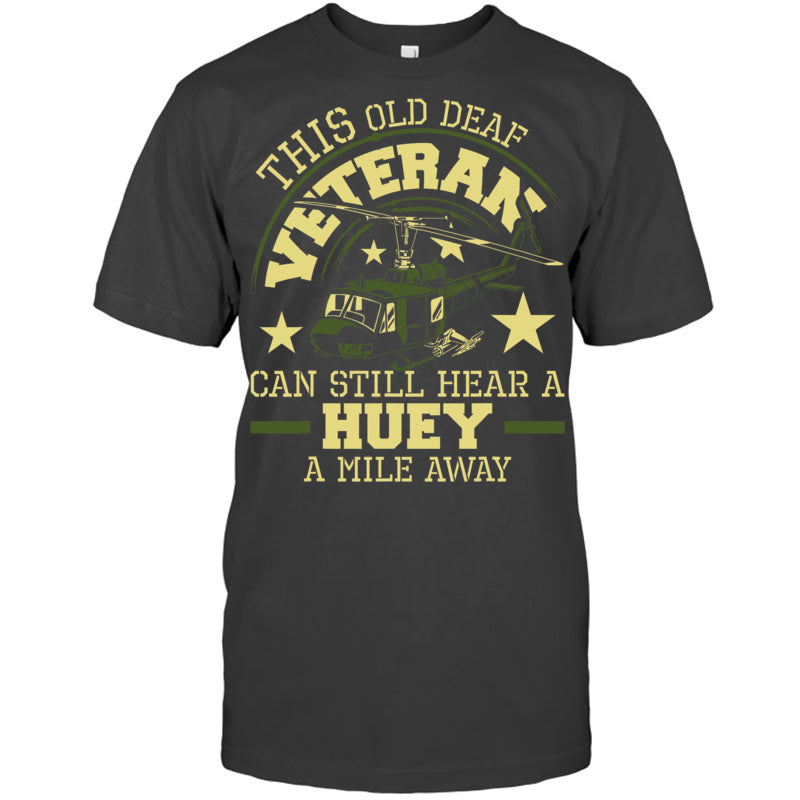 HeatherDarkGreyTshirtThisOldDeafVeteranCanStillHearGiftForVeteran