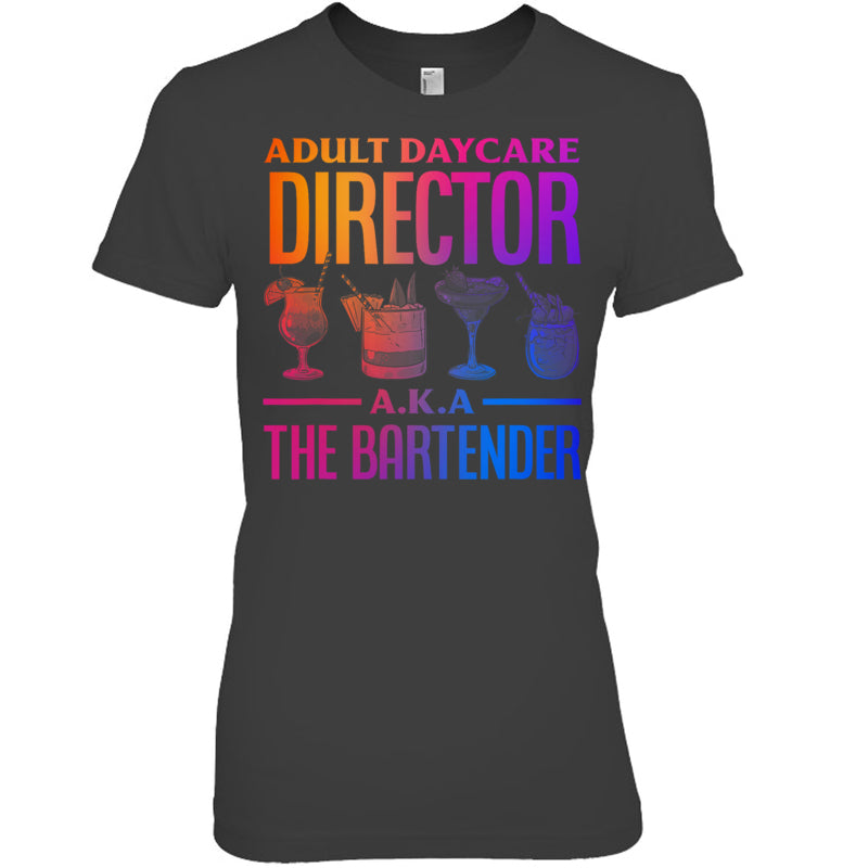 HeatherDarkGreyWomanTshirtAdultDaycareDirectorA