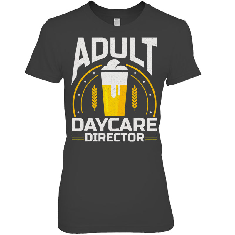 HeatherDarkGreyWomanTshirtAdultDaycareDirectorGiftForBartender