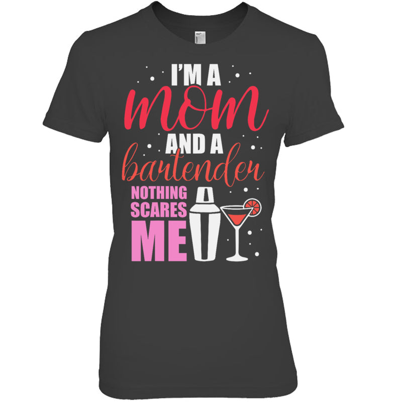 HeatherDarkGreyWomanTshirtI_mAMomAndABartenderNothingScaresMeGiftForBartenderV2