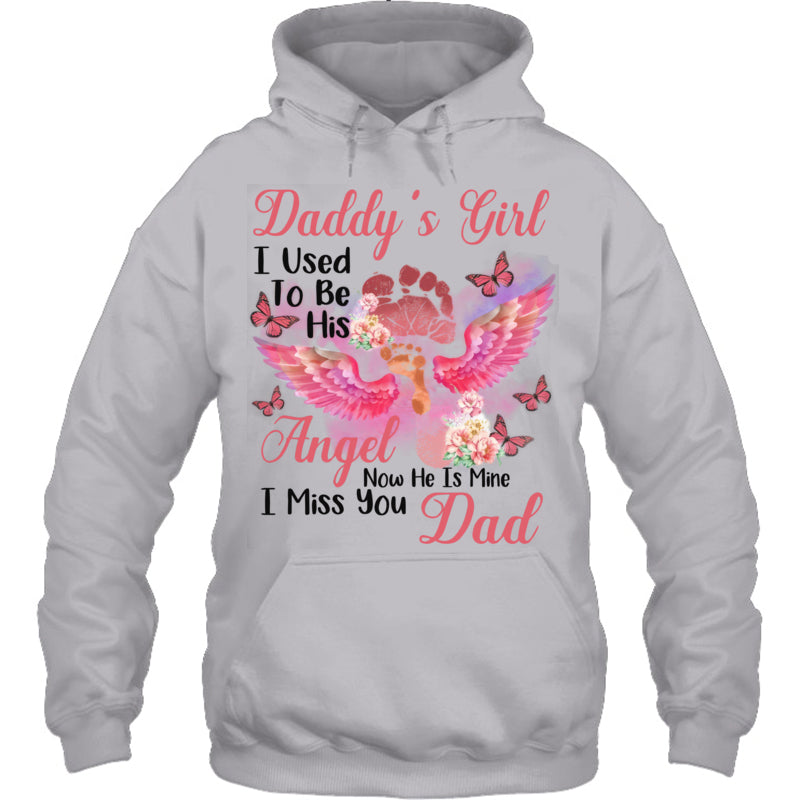 HeatherGreyHoodieDaddysGirlIUsedToBeHisAngelDadHeaven