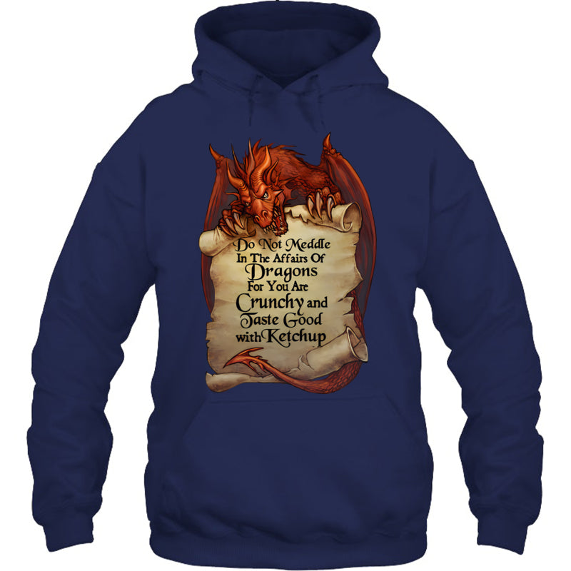 NavyHoodieDoNotMeddleInTheAffarisOfDragonsGiftForDragonLovers
