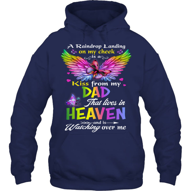 NavyHoodieInRaindropLandingMemoryOfDadAngelKnowHeavenBeautifulPlaceMemoriesHeaven