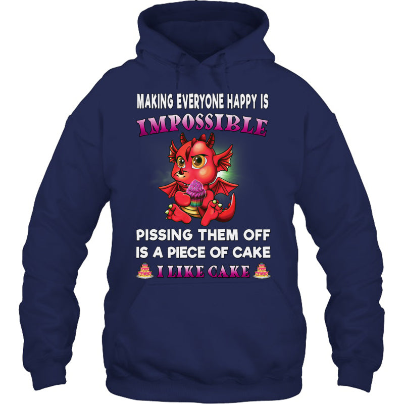 NavyHoodieMakingEveryoneHappyIsInpossibleFunnyDragonShirtWomenGiftForDragonLovers