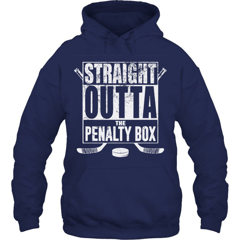 NavyHoodieStraightOuttaThePenaltyBoxGiftForIceHockeyFanIceHockeyPlayerV2