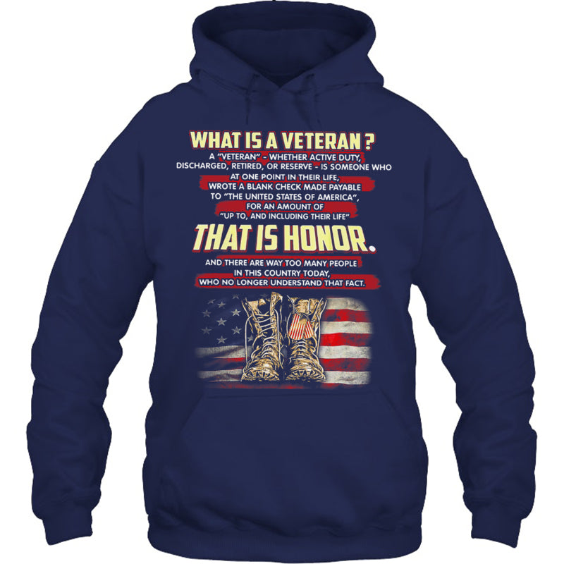 NavyHoodieWhatIsAVeteranThatIsHonorGiftForVeteran