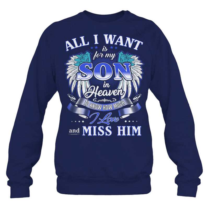 NavySweatshirtAllIWantIsForMySonInHeaven