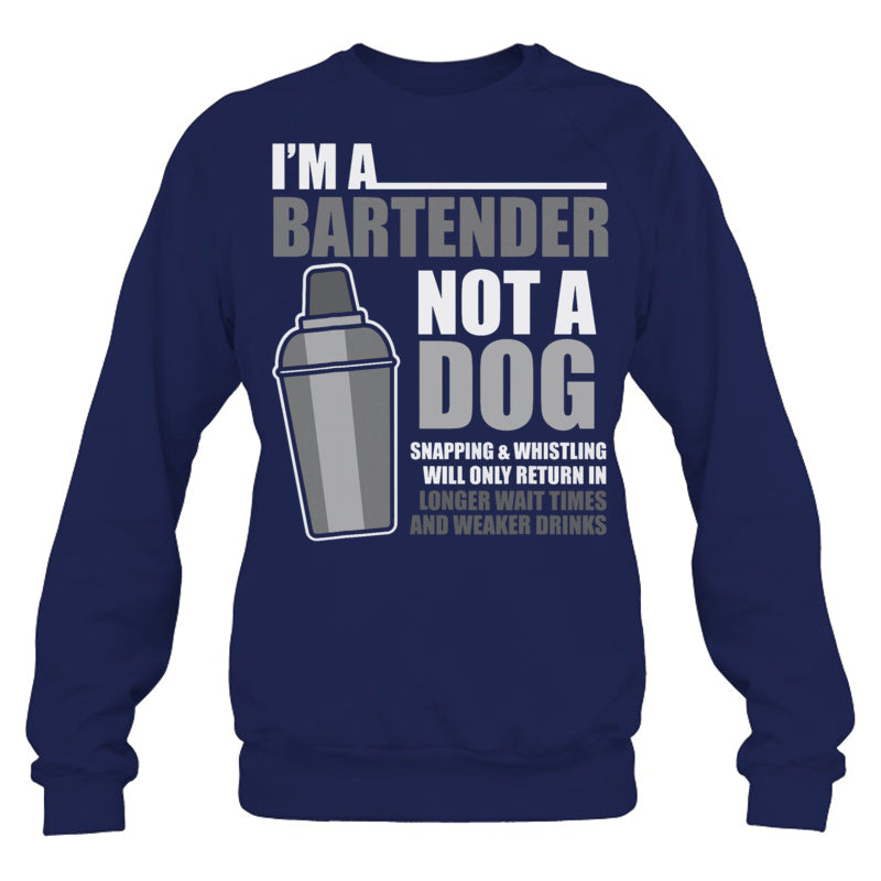 NavySweatshirtMixologistImABartenderNotADogBartenderBartendingBartenderTShirt