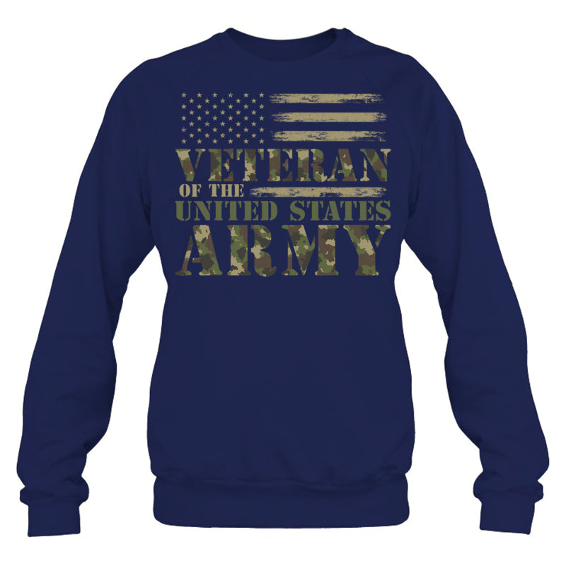 NavySweatshirtVeteranOfTheUnitedStatesArmyCamouflageUSFlagVeteranGiftForVeteran