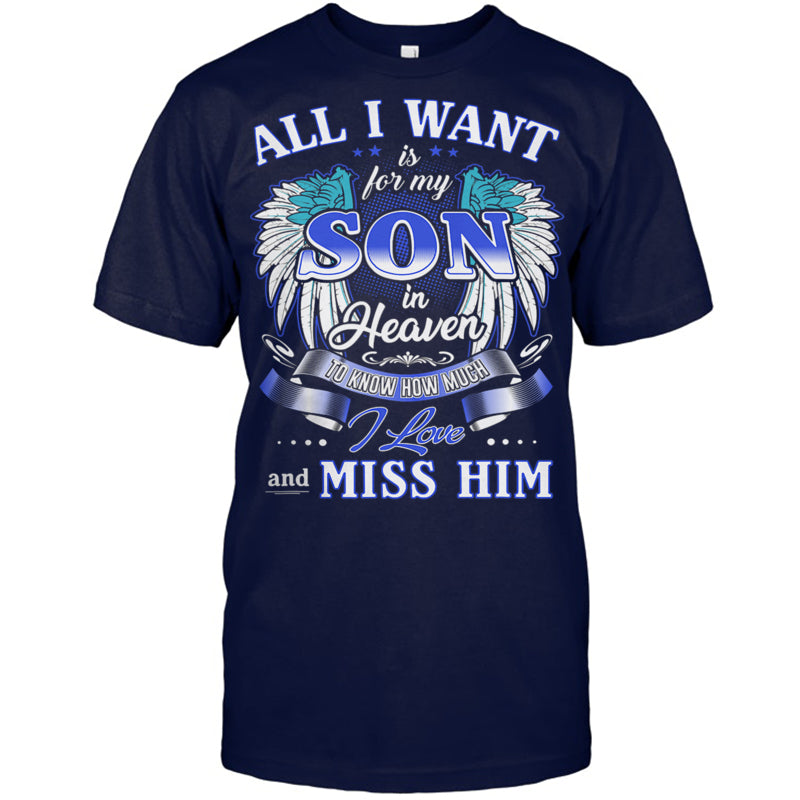 NavyTshirtAllIWantIsForMySonInHeaven