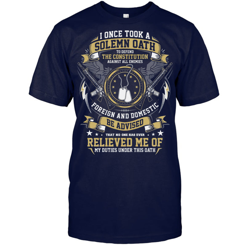 NavyTshirtIOnceTookASolemnOathGiftForVeteran