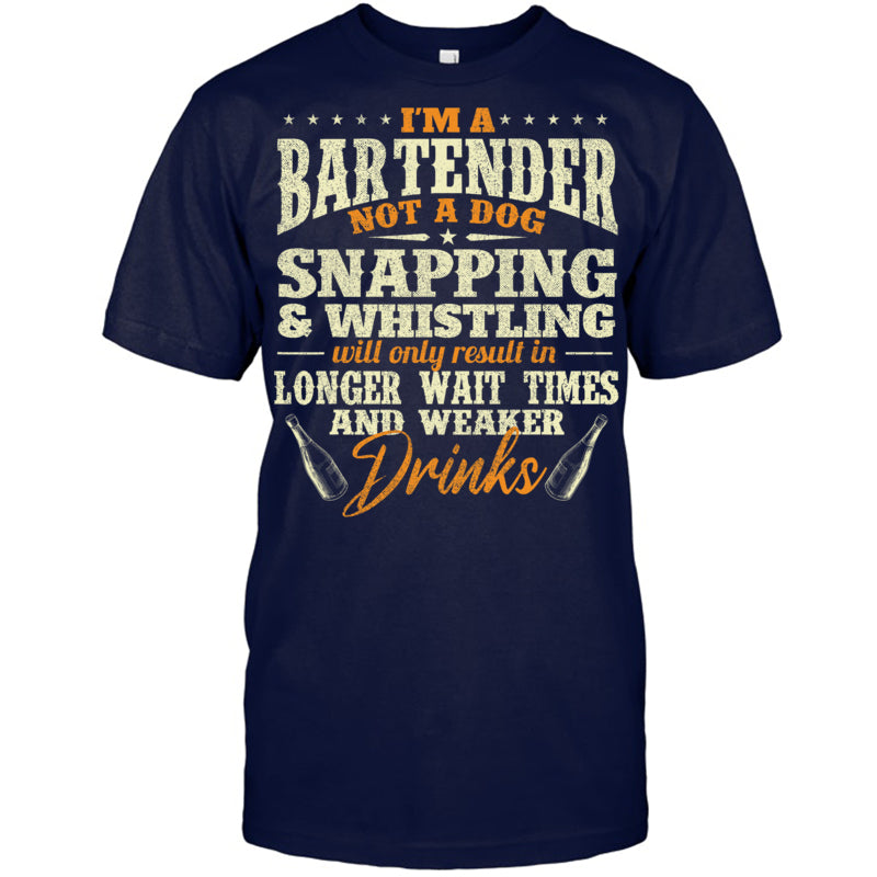 NavyTshirtI_mABartenderNotADogGiftForBartender