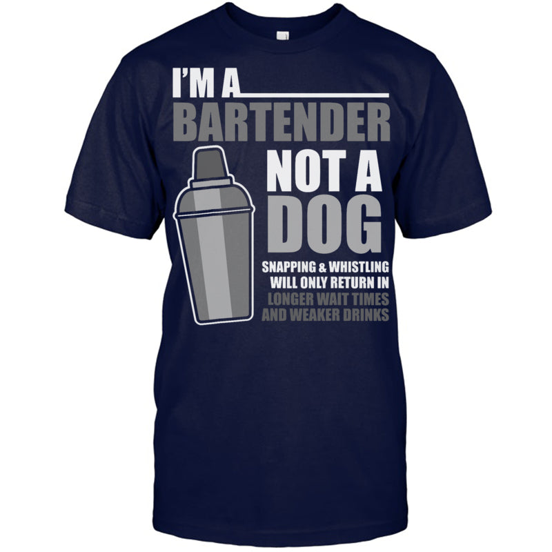 NavyTshirtMixologistImABartenderNotADogBartenderBartendingBartenderTShirt
