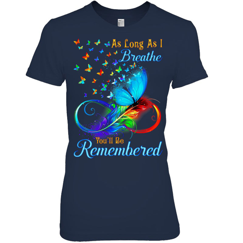 NavyWomanTshirtAsLongAsIBreatheYou_llBeRememberedButterflyHeaven