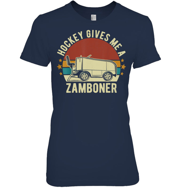 NavyWomanTshirtHockeyGivesMeAZambonerFunnyGiftForIceHockeyFanIceHockeyPlayer