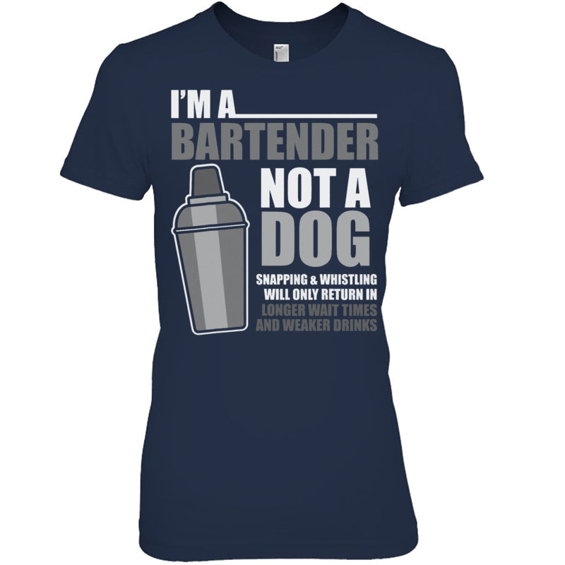 NavyWomanTshirtMixologistImABartenderNotADogBartenderBartendingBartenderTShirt