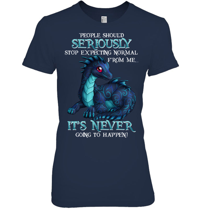 NavyWomanTshirtPeopleShouldSeriouslyGiftForDragonLovers