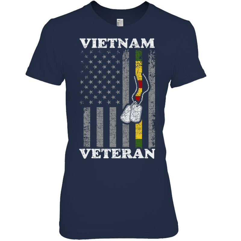 NavyWomanTshirtVietnamVeteranUSFlagGiftVietnamWarVetVeteranGiftForVeteranV2