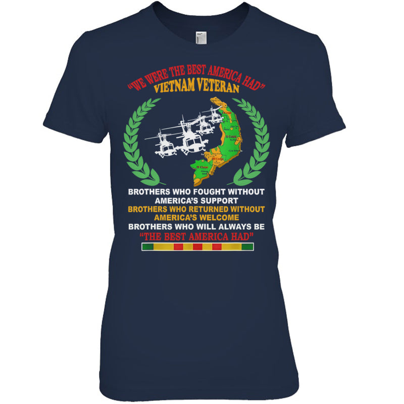 NavyWomanTshirtWeWereTheBestAmericaHadVietnamVeteranGiftForVeteran