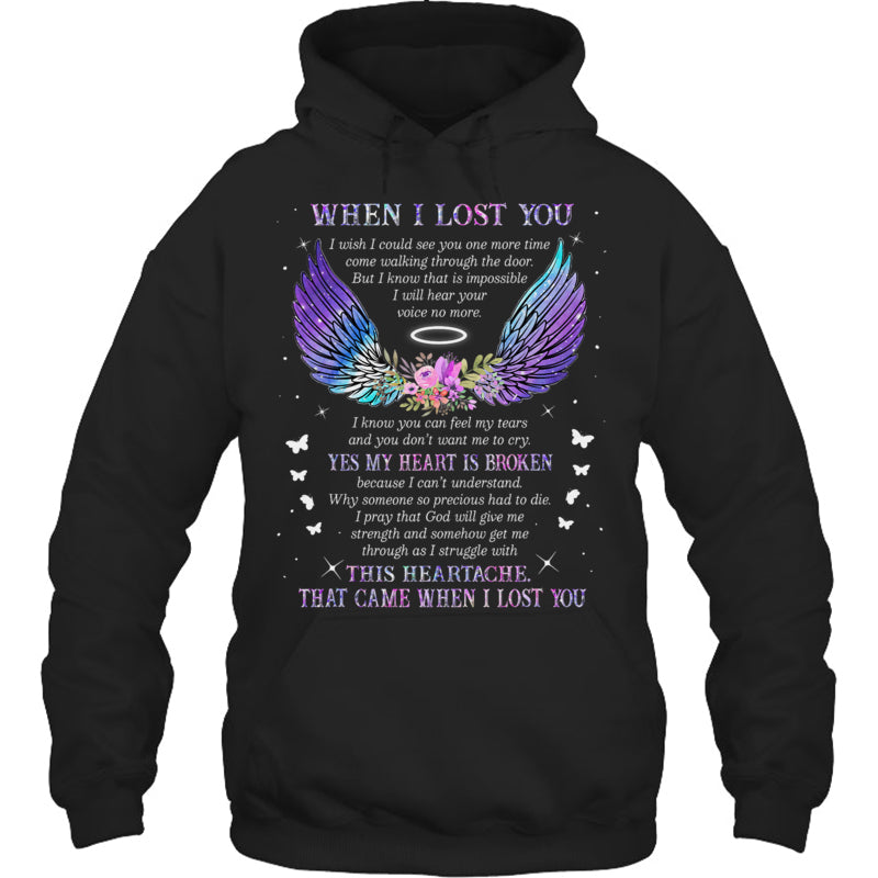 BlackHoodieWhenILostYouYesMyHeartIsBrokenThatCameWhenILostYouHeavenMemorialGift