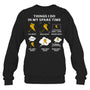 BlackSweatshirtThingIDoInMySpareTimePlayHockeyGiftForIceHockeyFanIceHockeyPlayer