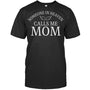 BlackTshirtSomeoneInHeavenCallsMeMomAngelWingsHeavenMemorialGift