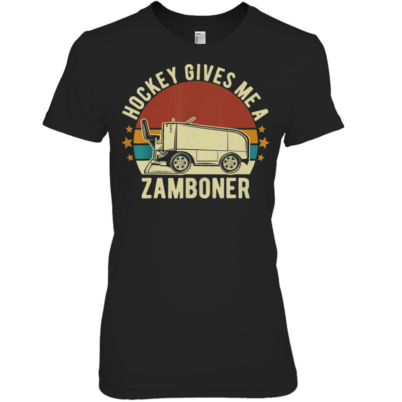 BlackWomanTshirtHockeyGivesMeAZambonerFunnyGiftForIceHockeyFanIceHockeyPlayer