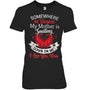 BlackWomanTshirtSomewhereInHeavenMyMotherIsSmilingDownOnMeHeaven