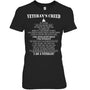 BlackWomanTshirtVeteran_sCreedI_mAVeteranIWillNeverAcceptDefeatIWillNeverQuitGiftForVeteran