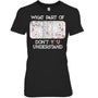 BlackWomanTshirtWhatPartOfIceHockeyDontYouUnderstandGiftForIceHockeyFanIceHockeyPlayer